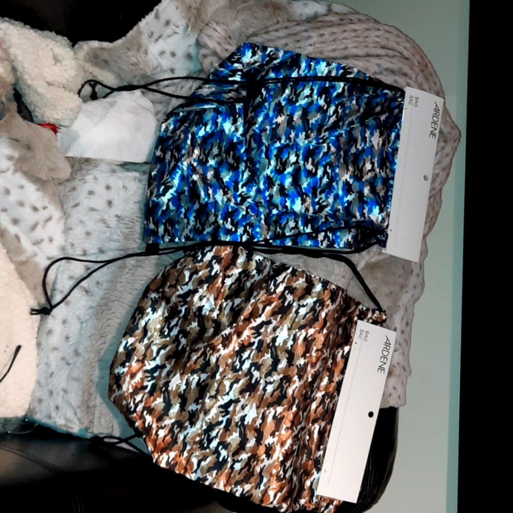 NWT LOT OF TWO Packable NAP SACKS BACKPACKS Sleepover PJ Holder